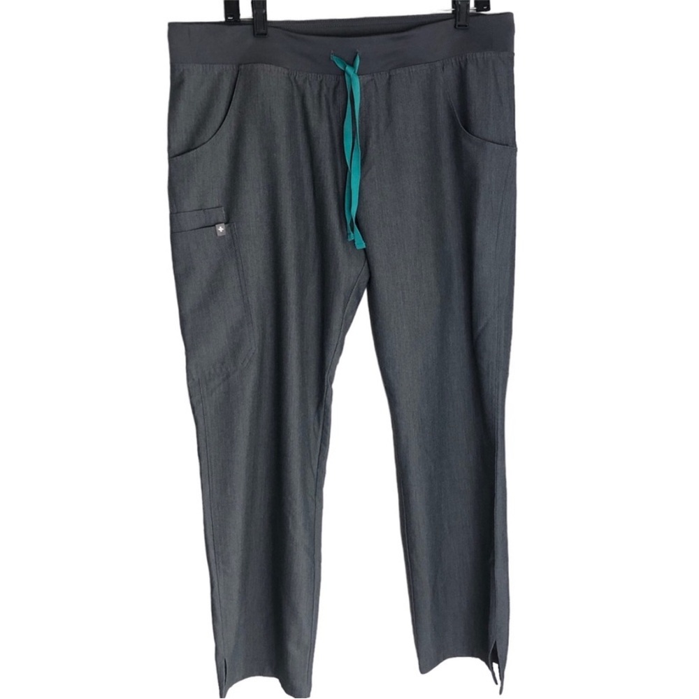 FIGS Gray Scrub Set size XS Pants Casma Top - Picture 4 of 8